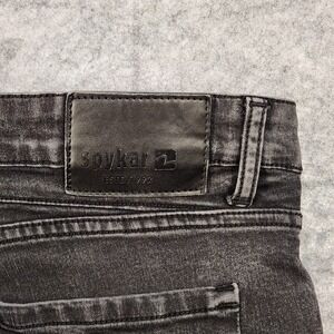 SpyKar Jeans Mens 38x32 Black  Skinny Slim Fit Narrow Leg